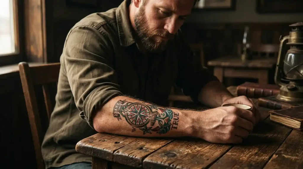 Tatuagem de Bussula
