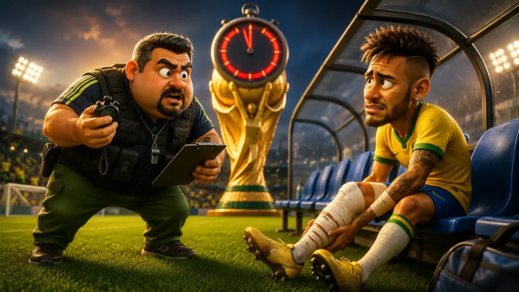Neymar, a panturrilha e o prazo da Fifa