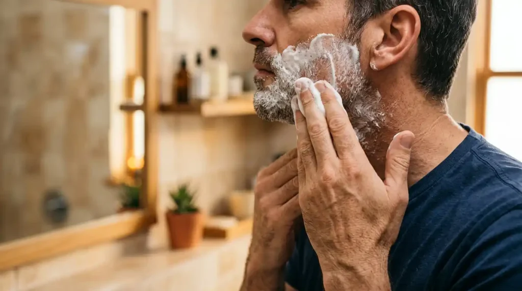 Skincare pós-barba: evitar irritação e foliculite