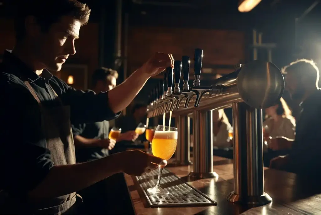 Taproom artesanal moderno — a West Coast voltando para as torneiras