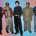 Street style masculino com wide-leg trousers