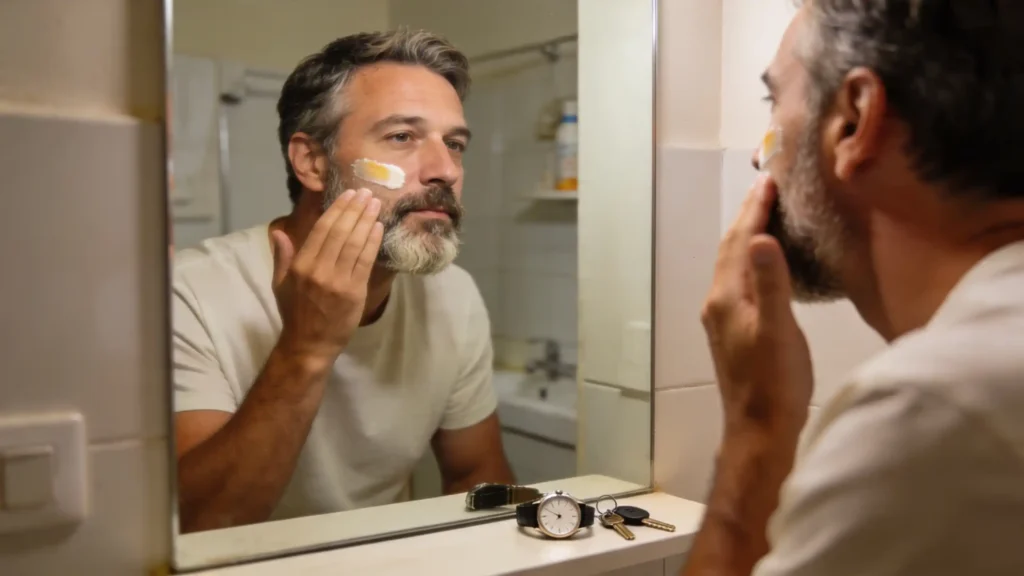Toda rotina, independentemente da pele ou do objetivo, se sustenta em três pilares. Eles vêm antes de qualquer ativo específico, antes de qualquer tendência e antes de qualquer produto "de farmácia versus dermocosmético".