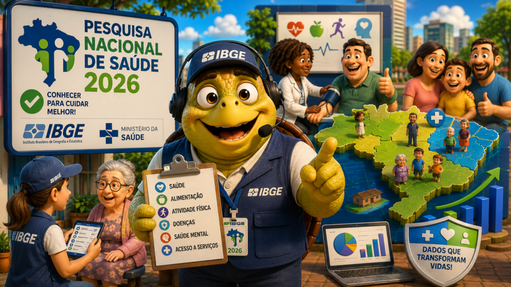 IBGE e Ministério da Saúde lançam Pesquisa Nacional de Saúde 2026